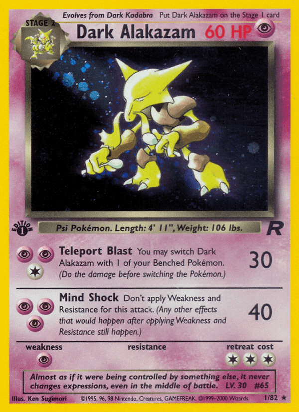 Dark Alakazam — Team Rocket 1