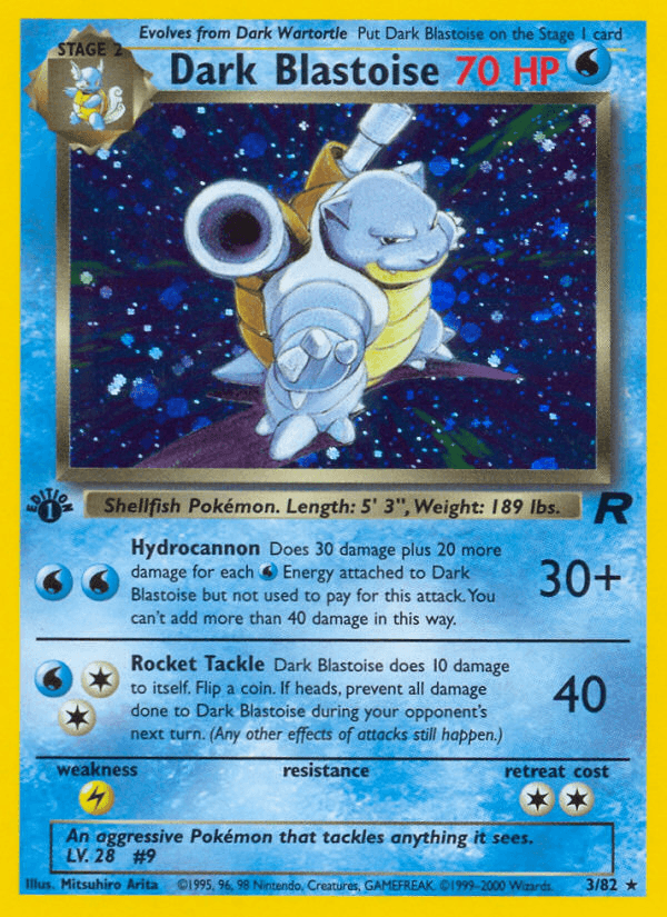 Dark Blastoise — Team Rocket 3