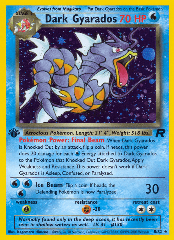 Dark Gyarados — Team Rocket 8