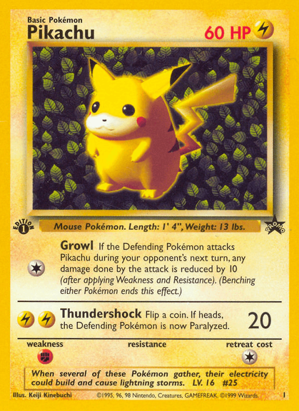 Pikachu — Wizards Black Star Promos 1
