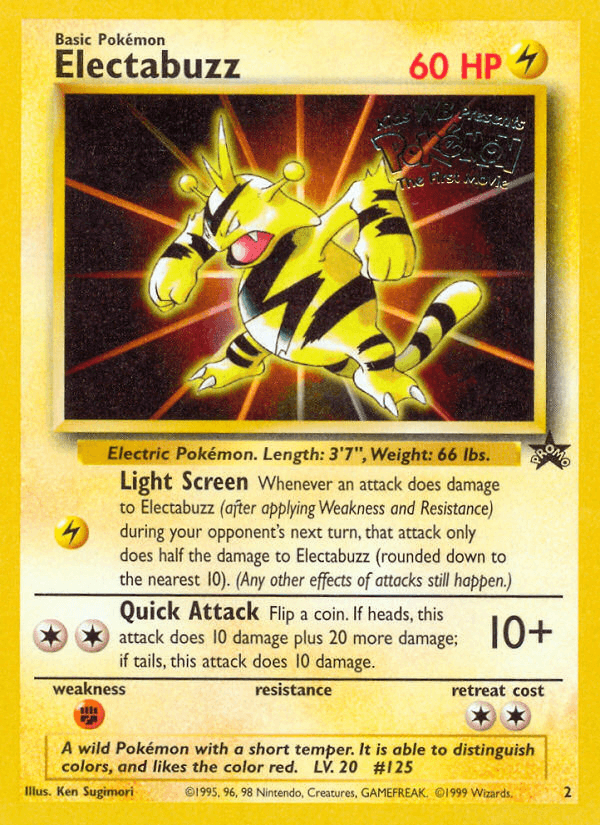 Electabuzz — Wizards Black Star Promos 2