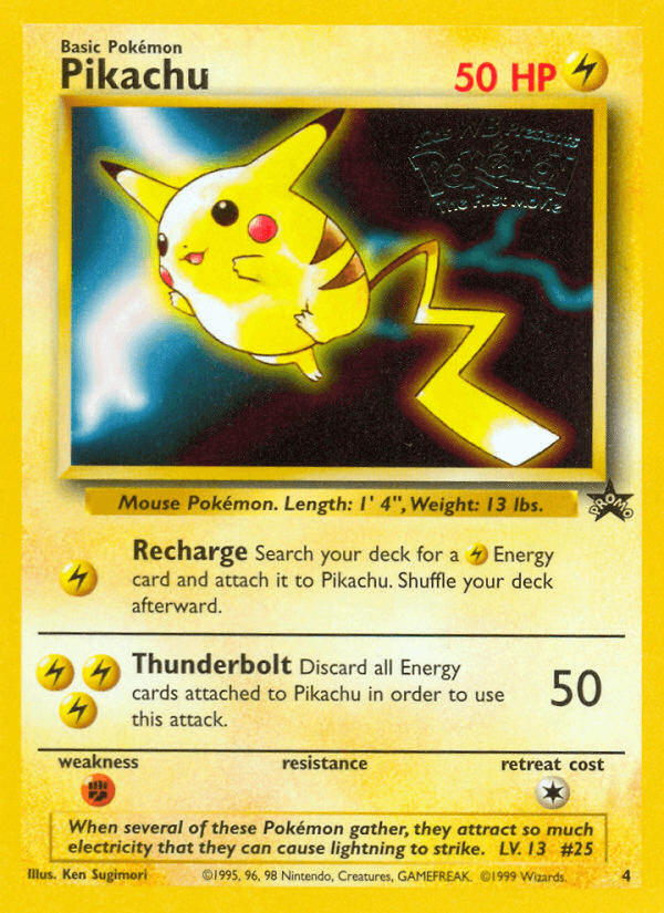 Pikachu — Wizards Black Star Promos 4