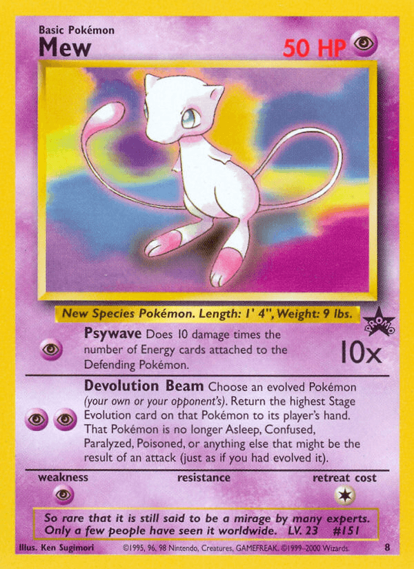 Mew — Wizards Black Star Promos 8