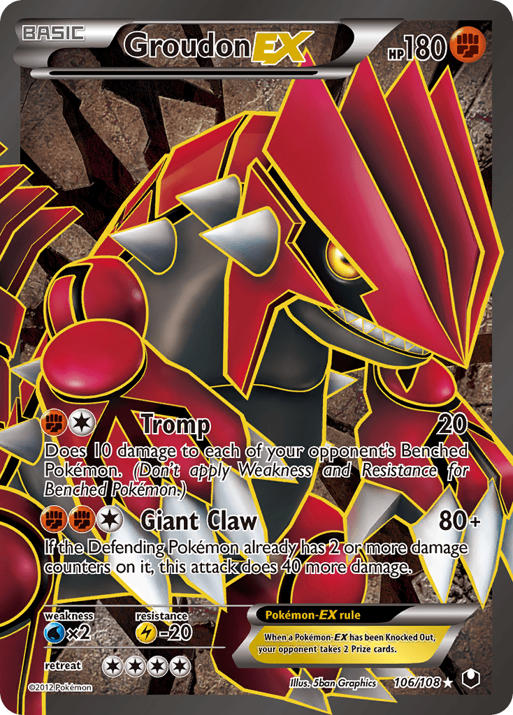 Groudon-EX — Dark Explorers 106