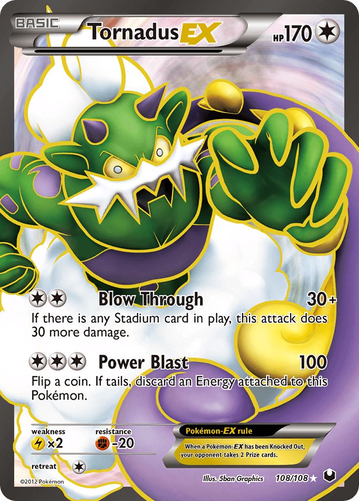Tornadus-EX — Dark Explorers 108