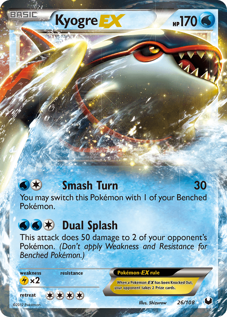 Kyogre-EX — Dark Explorers 26