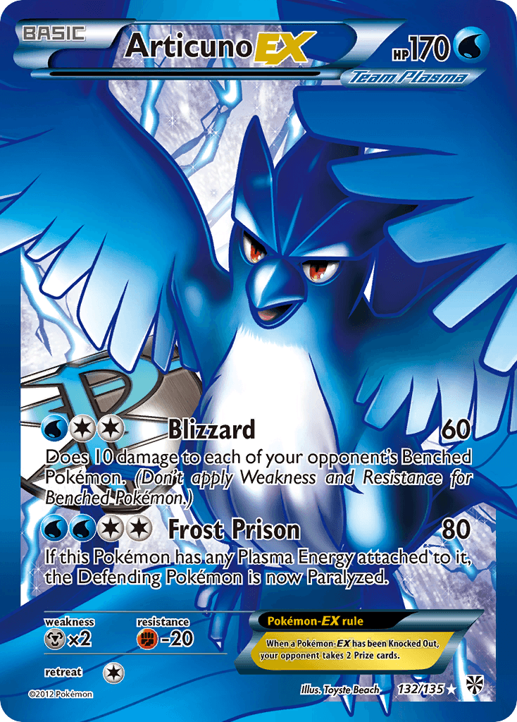 Articuno-EX — Plasma Storm 132