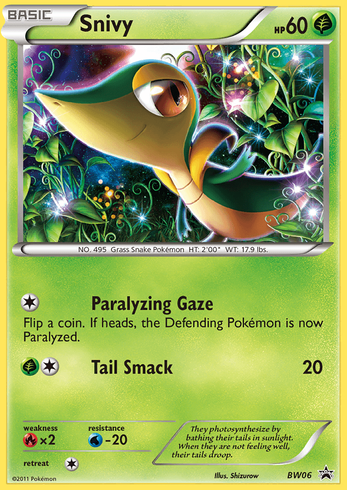 Snivy — BW Black Star Promos BW06