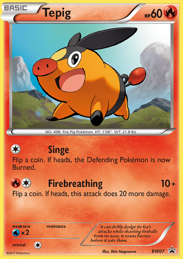 Tepig — BW Black Star Promos BW07