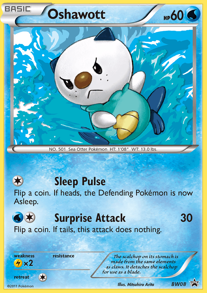 Oshawott — BW Black Star Promos BW08