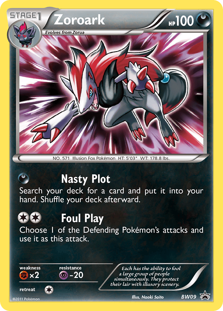 Zoroark — BW Black Star Promos BW09