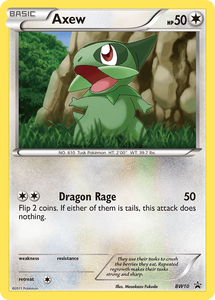 Axew — BW Black Star Promos BW10