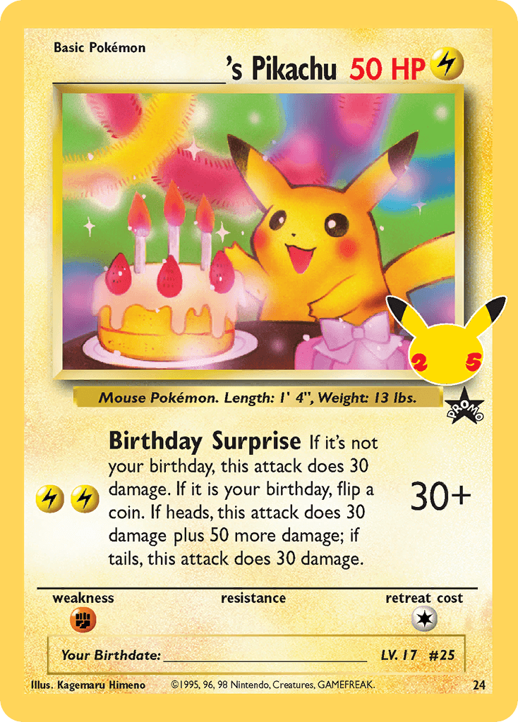 _____'s Pikachu — Celebrations: Classic Collection 24