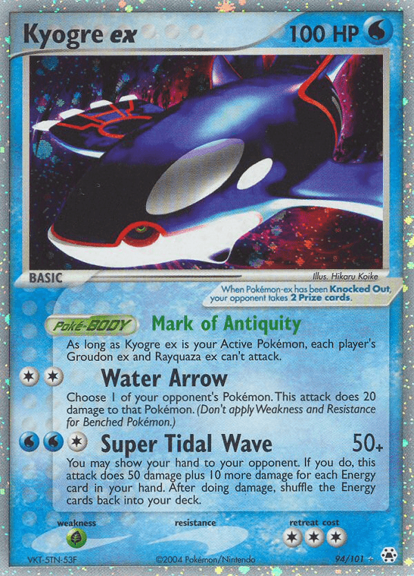 Kyogre ex — Hidden Legends 94