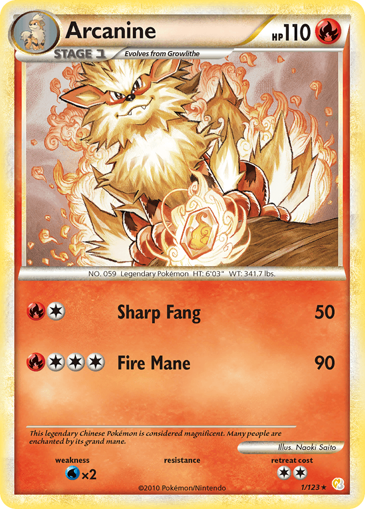 Arcanine — HeartGold & SoulSilver 1