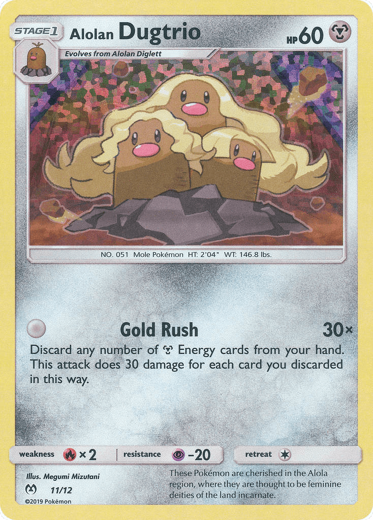 Alolan Dugtrio — McDonald's Collection 2019 11