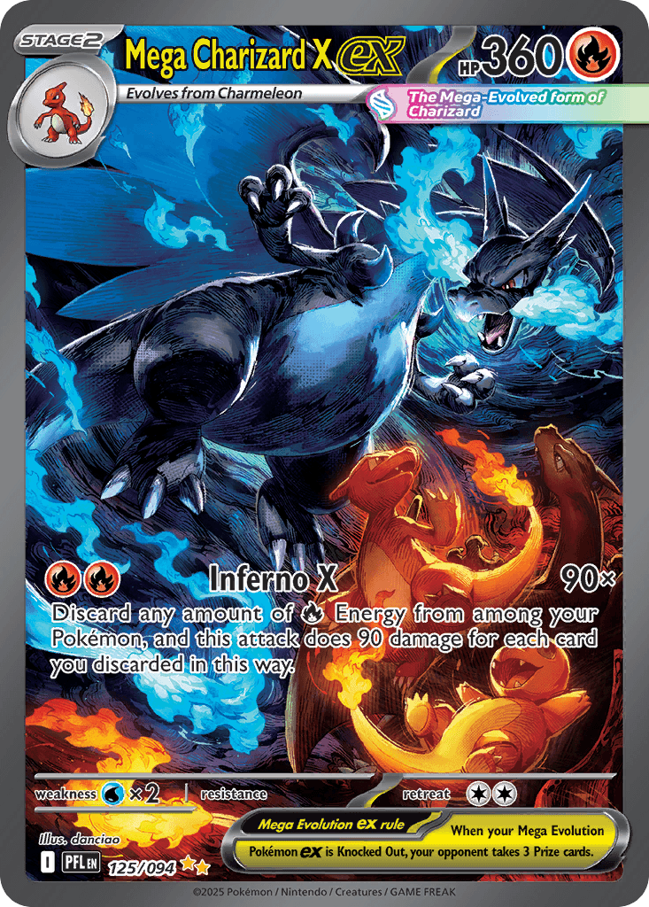 Mega Charizard X ex — Phantasmal Flames 125