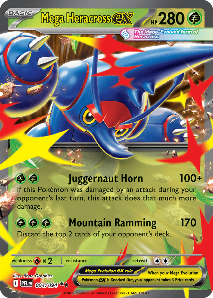 Mega Heracross ex — Phantasmal Flames 4