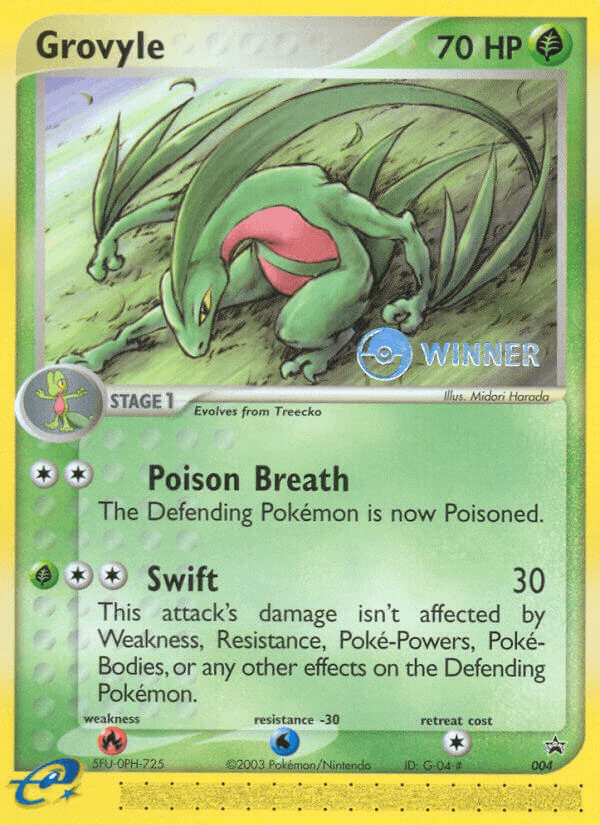 Grovyle — Nintendo Black Star Promos 4