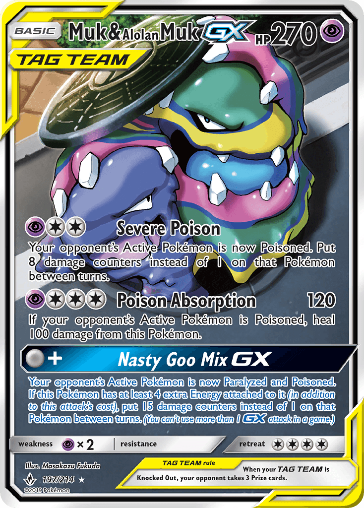Muk & Alolan Muk-GX — Unbroken Bonds 197