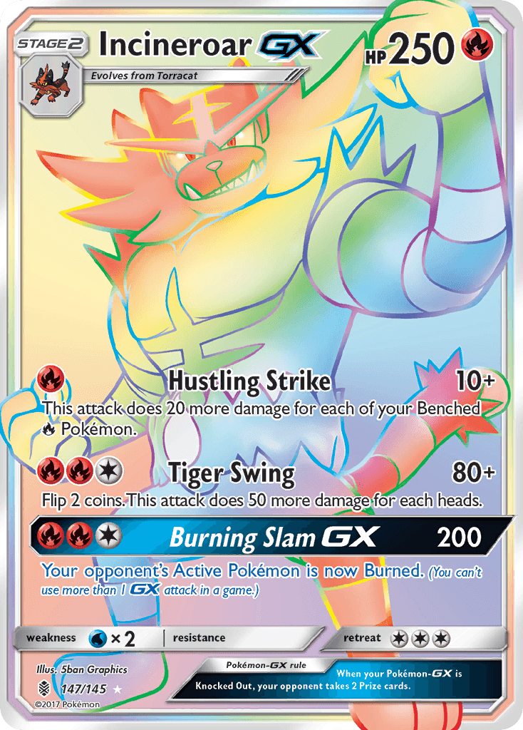 Incineroar-GX — Guardians Rising 147
