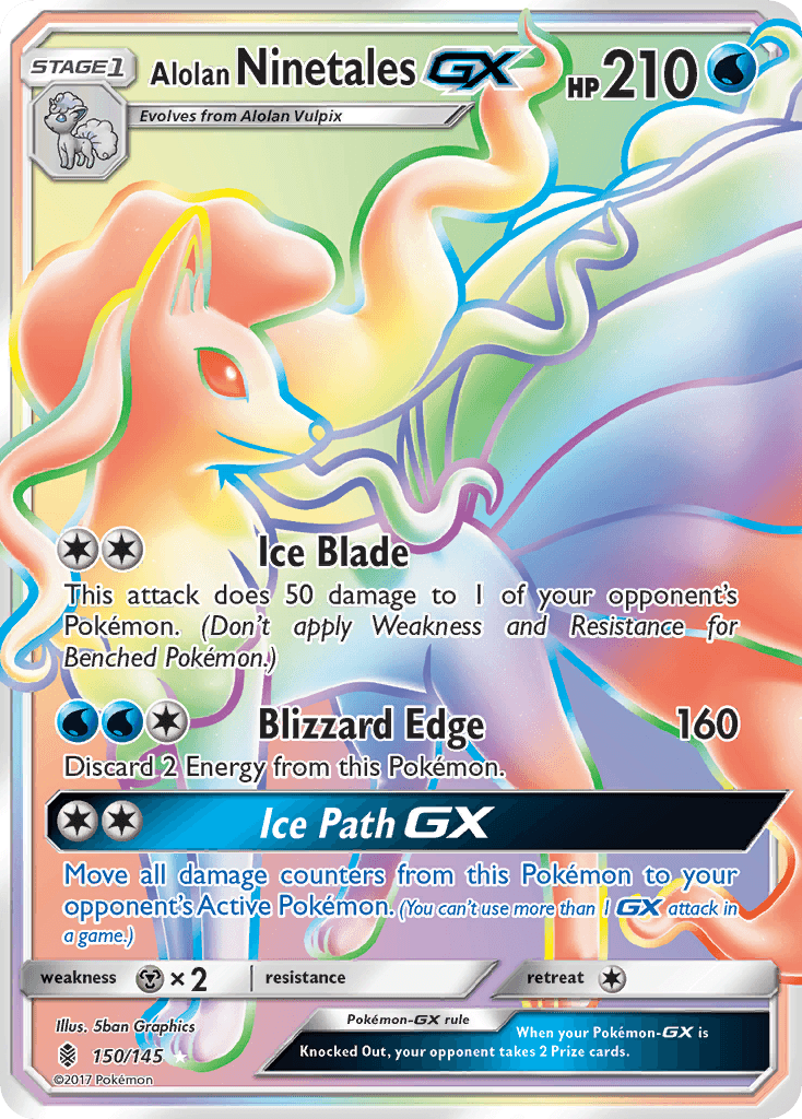 Alolan Ninetales-GX — Guardians Rising 150