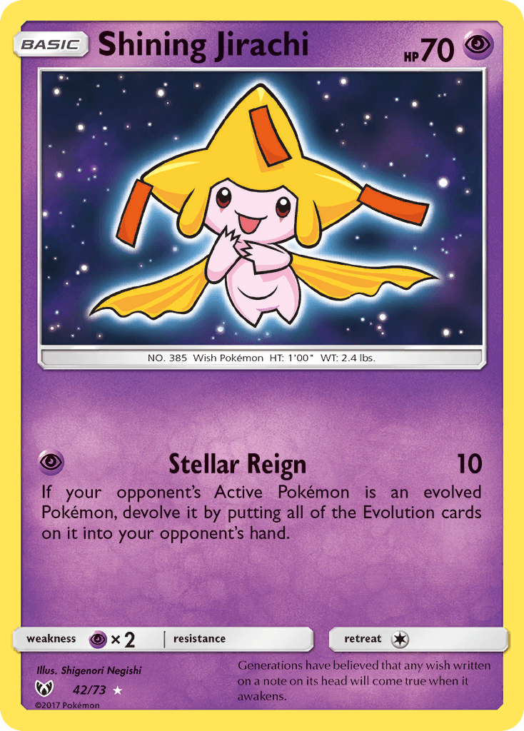 Shining Jirachi — Shining Legends 42