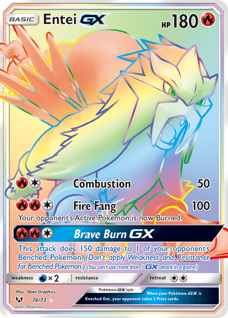 Entei-GX — Shining Legends 74