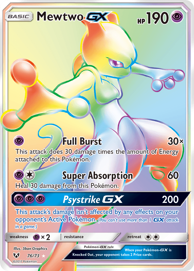 Mewtwo-GX — Shining Legends 76