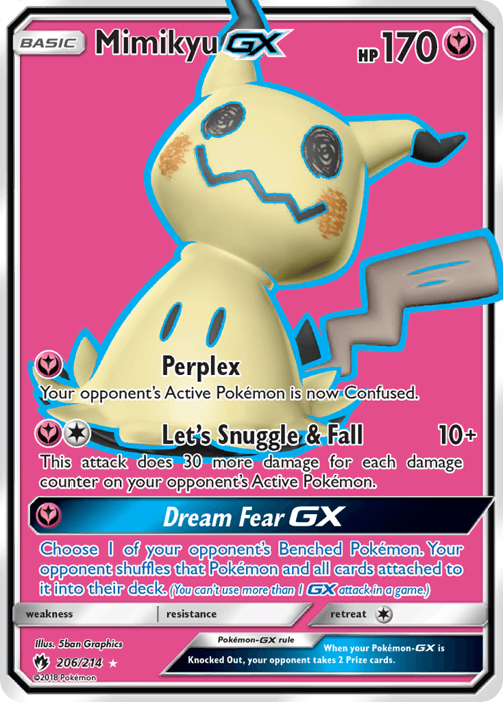 Mimikyu-GX — Lost Thunder 206