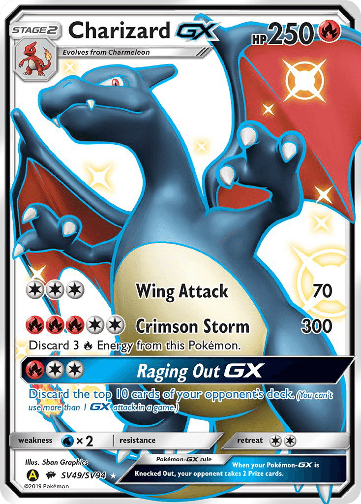 Charizard-GX — Hidden Fates Shiny Vault SV49