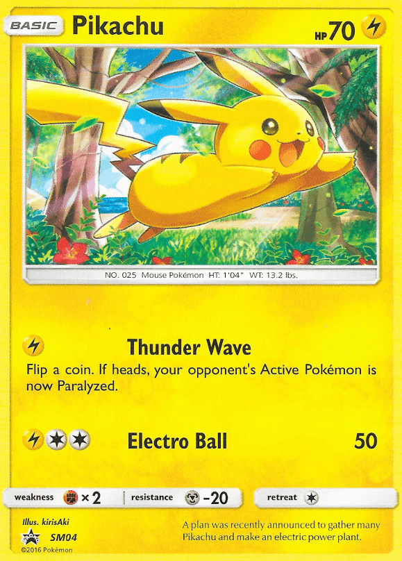Pikachu — SM Black Star Promos SM04