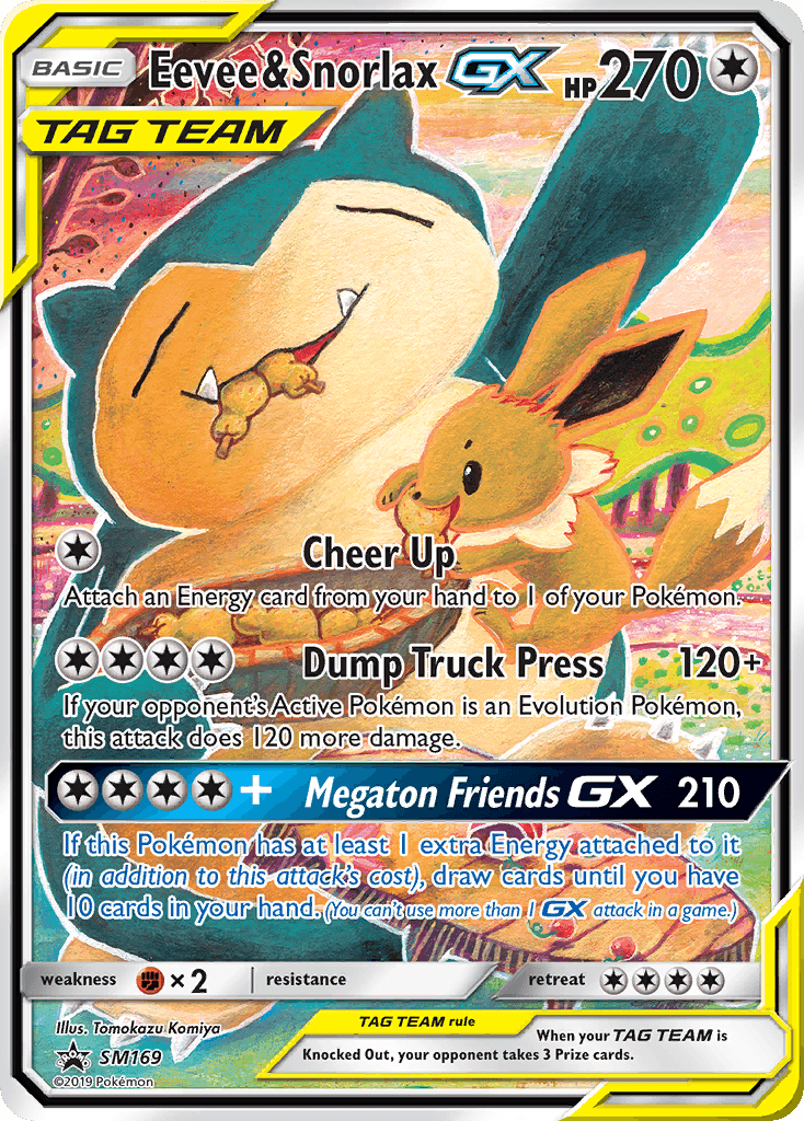 Eevee & Snorlax-GX — SM Black Star Promos SM169