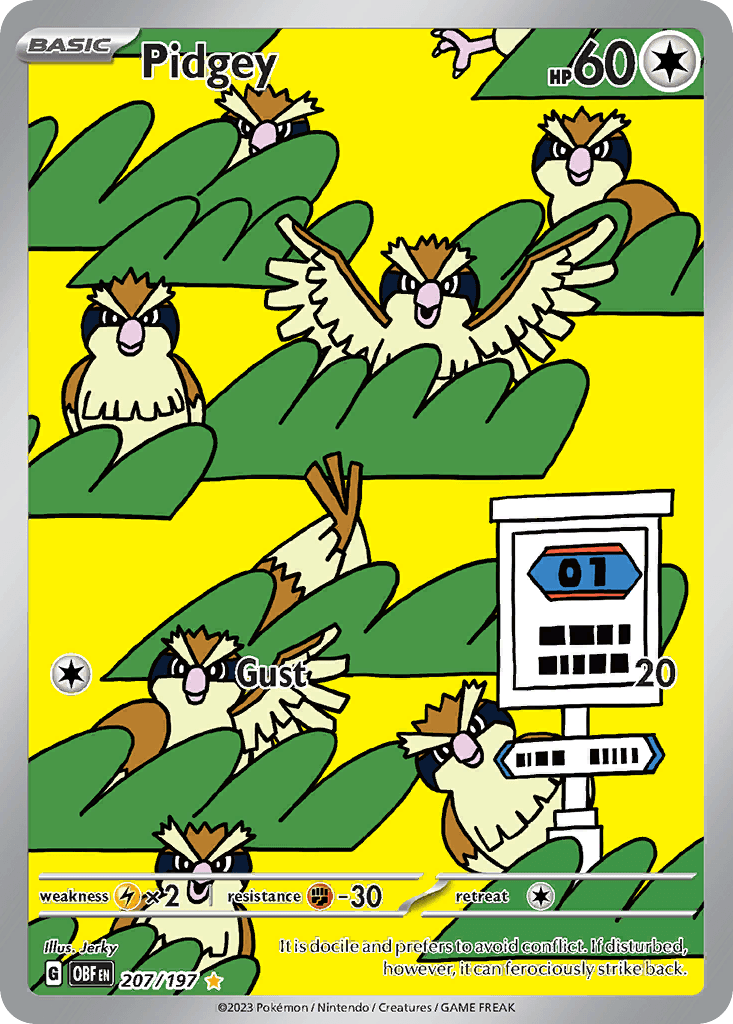 Pidgey — Obsidian Flames 207
