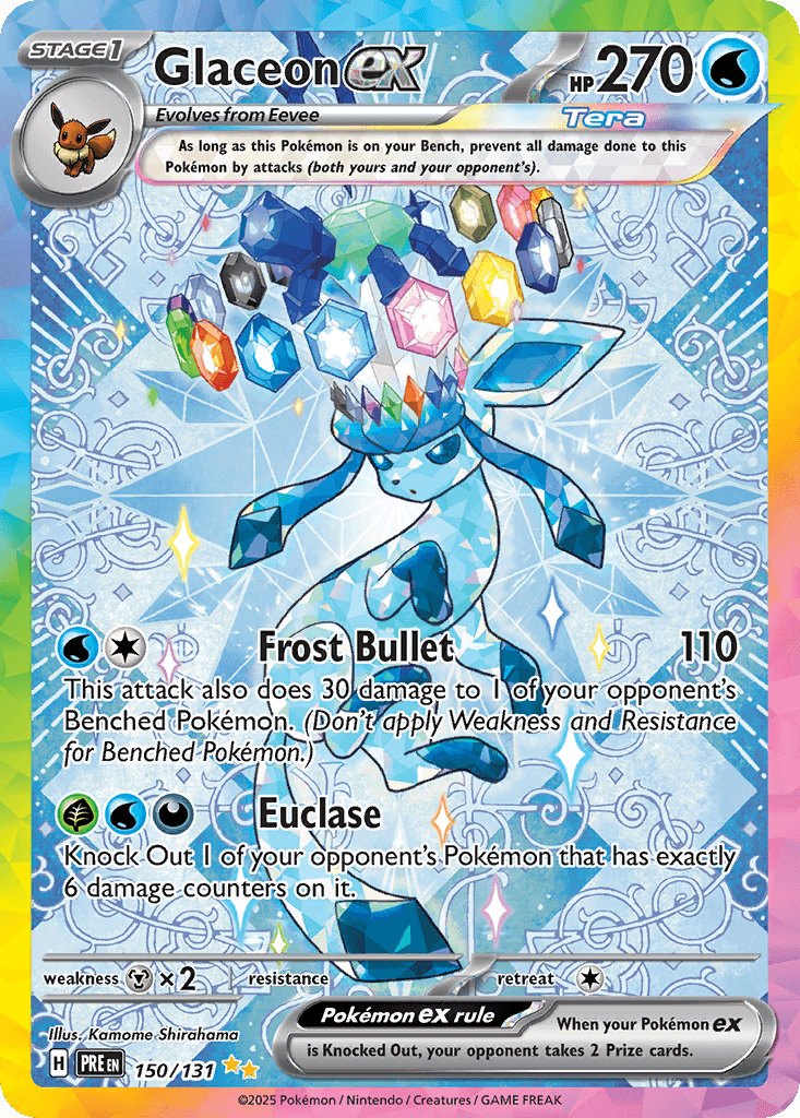 Glaceon ex — Prismatic Evolutions 150