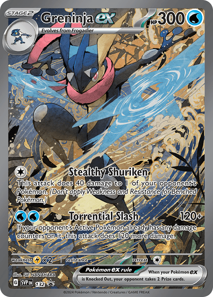 Greninja ex — Scarlet & Violet Black Star Promos 132