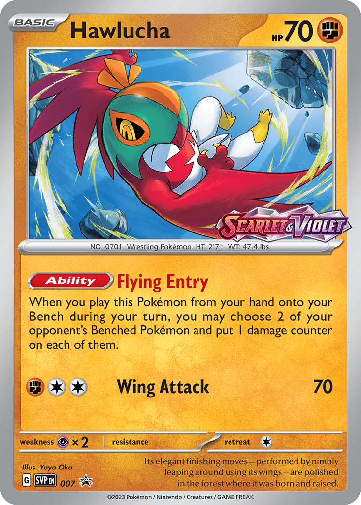 Hawlucha — Scarlet & Violet Black Star Promos 7