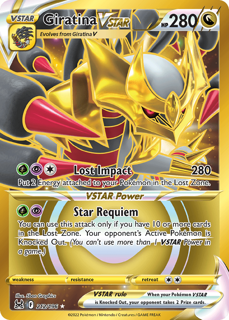 Giratina VSTAR — Lost Origin 212