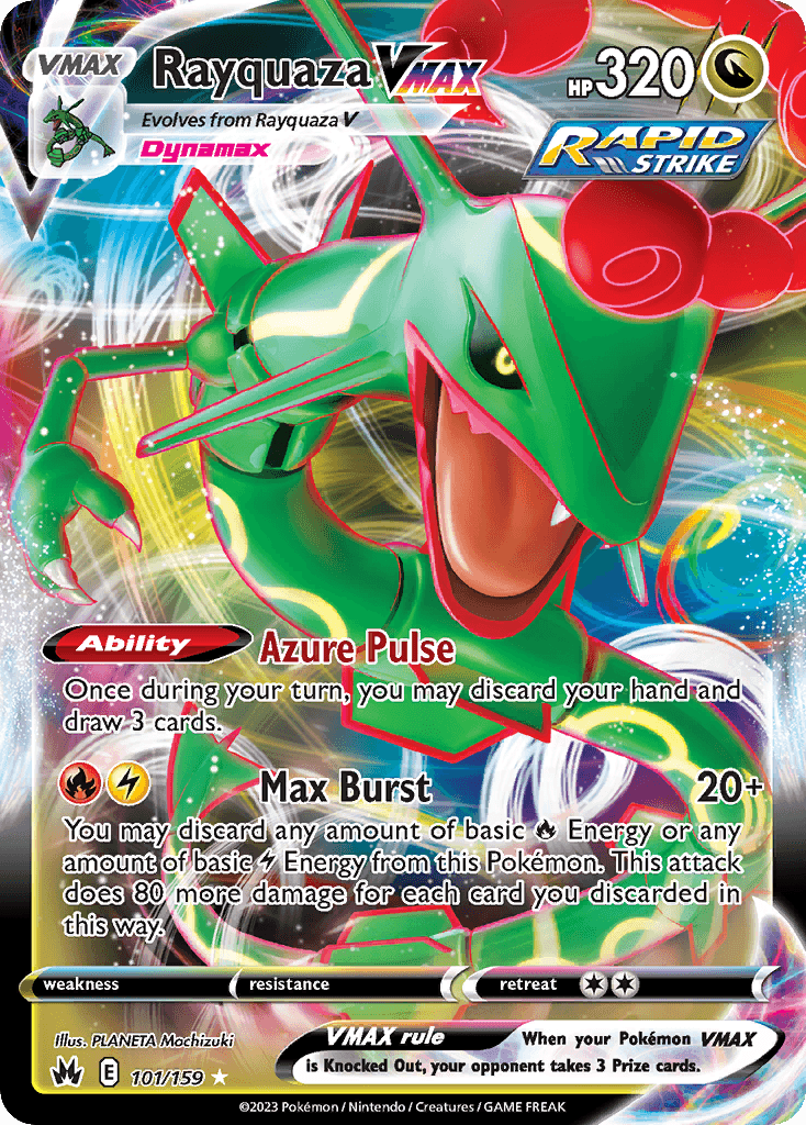 Rayquaza VMAX — Crown Zenith 101