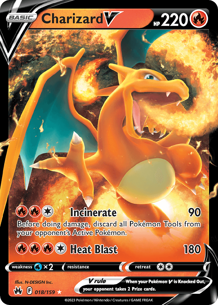 Charizard V — Crown Zenith 18