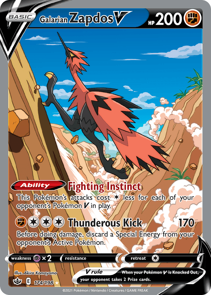 Galarian Zapdos V — Chilling Reign 174