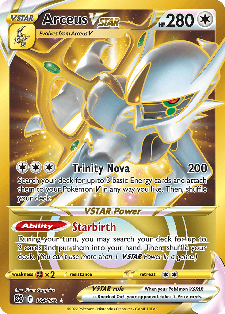Arceus VSTAR — Brilliant Stars 184