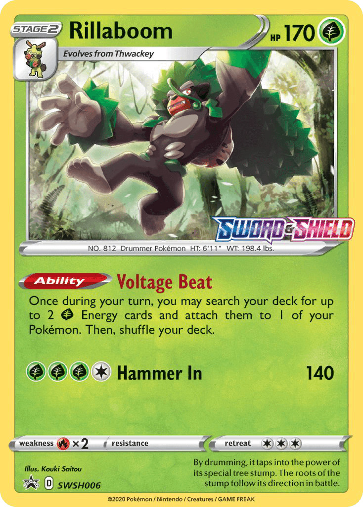 Rillaboom — SWSH Black Star Promos SWSH006