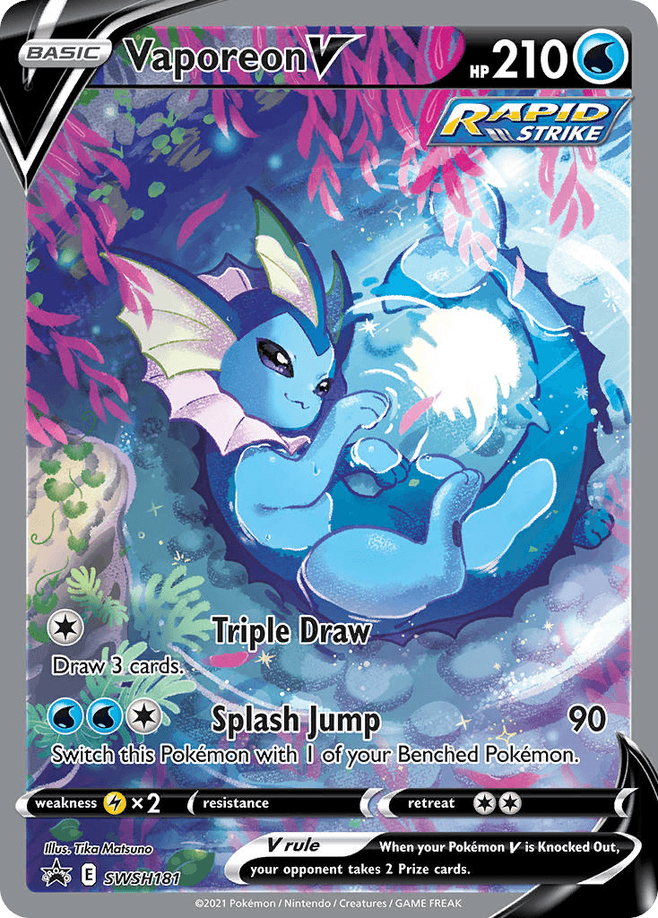 Vaporeon V — SWSH Black Star Promos SWSH181