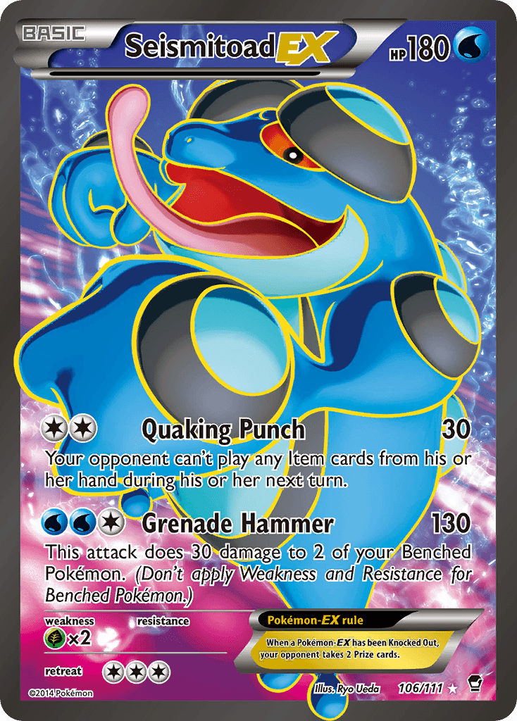 Seismitoad-EX — Furious Fists 106