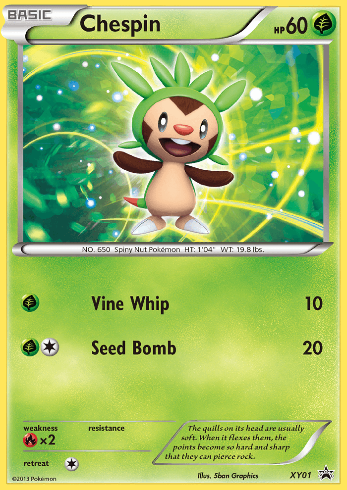 Chespin — XY Black Star Promos XY01