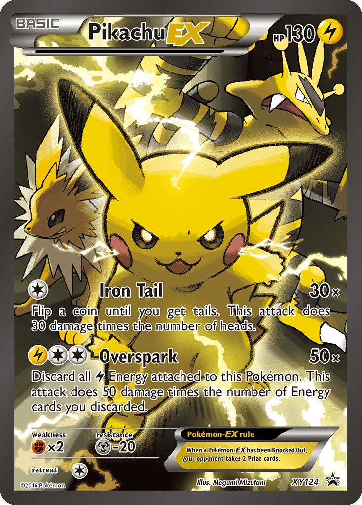 Pikachu-EX — XY Black Star Promos XY124
